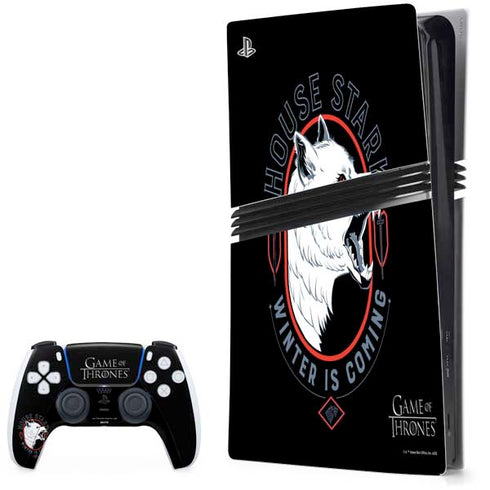 Game of Thrones: House Stark Direwolf PS5 Pro Bundle Skin